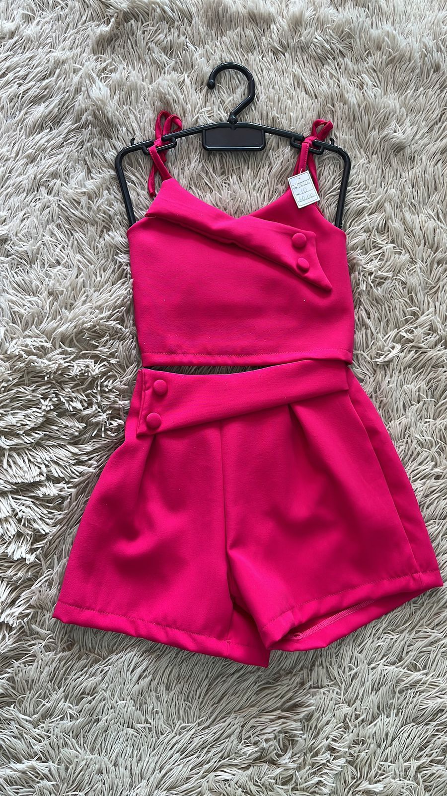 Vestido Infantil Lilás e Branco